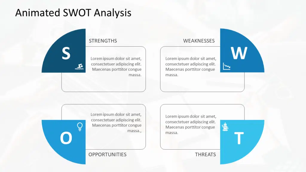 Shows Animated SWOT PowerPoint Template