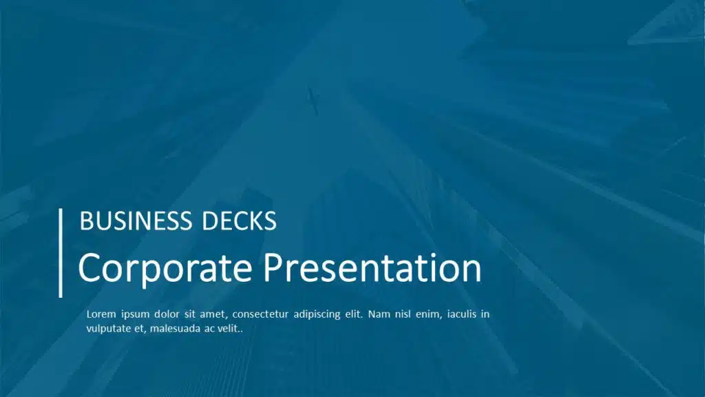 Corporate Presentation PPT Theme PowerPoint Template