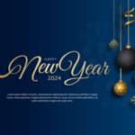 Happy New Year 2024 Presentation Template & Google Slides Theme