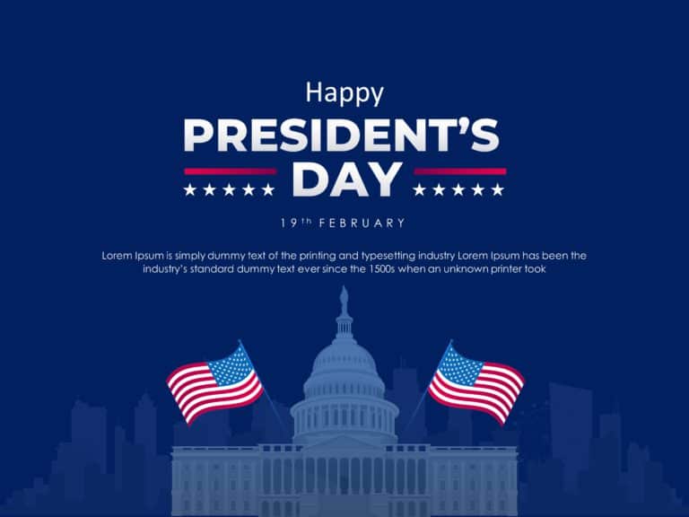 Happy Presidents Day PowerPoint Template