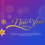 New Year 2024 Greetings PowerPoint Template & Google Slides Theme