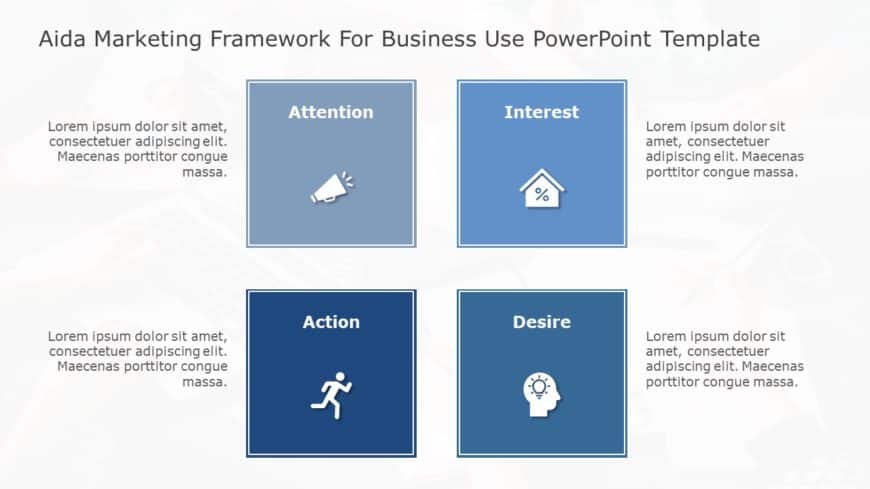 AIDA Marketing Framework for business use ,16k PowerPoint Template