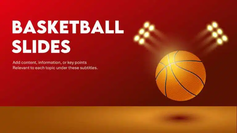 Basketball Separator Slide & Google Slides Theme