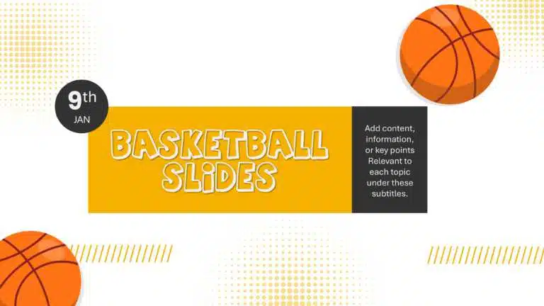 Basketball Slide For PowerPoint And Google Slides Theme