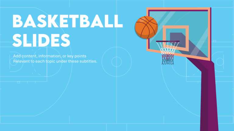 Basketball Presentation Topic Basketball Slides Template