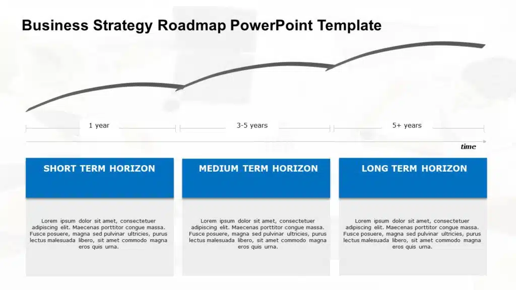 Present your Business Strategy with this Roadmap PowerPoint Template