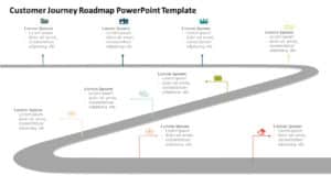 Animated 9 Points Customer Journey Roadmap Slide