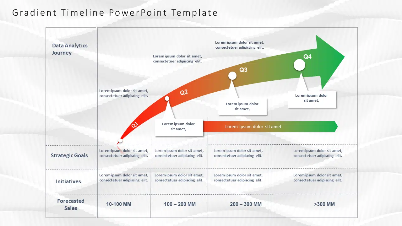 Gradient Timeline Template for PowerPoint and Google Slides 51 Theme