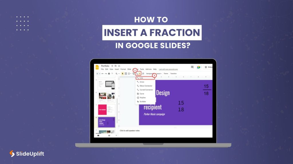 How To Insert A Fraction in Google Slides?