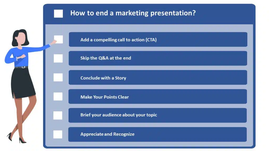 How to end a marketing presentation, marketing plan presentation