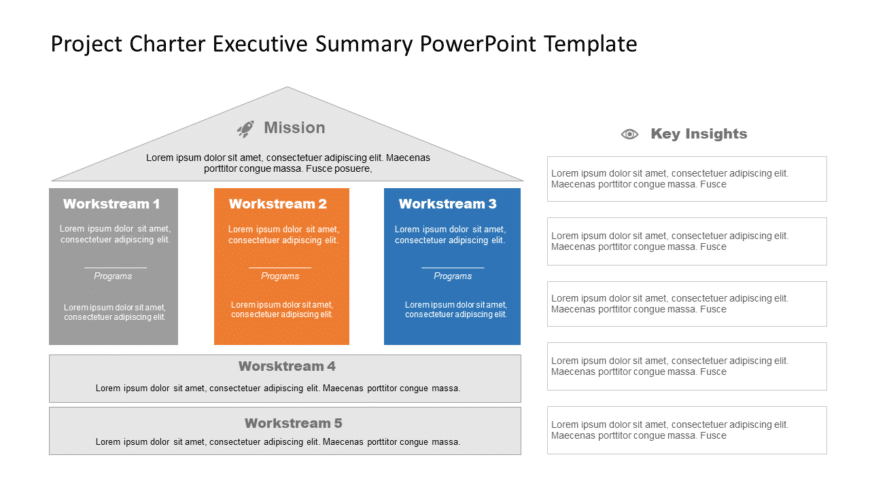 Project Charter Executive Summary PowerPoint Template