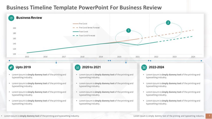 Business Timeline Template PowerPoint For Business Review