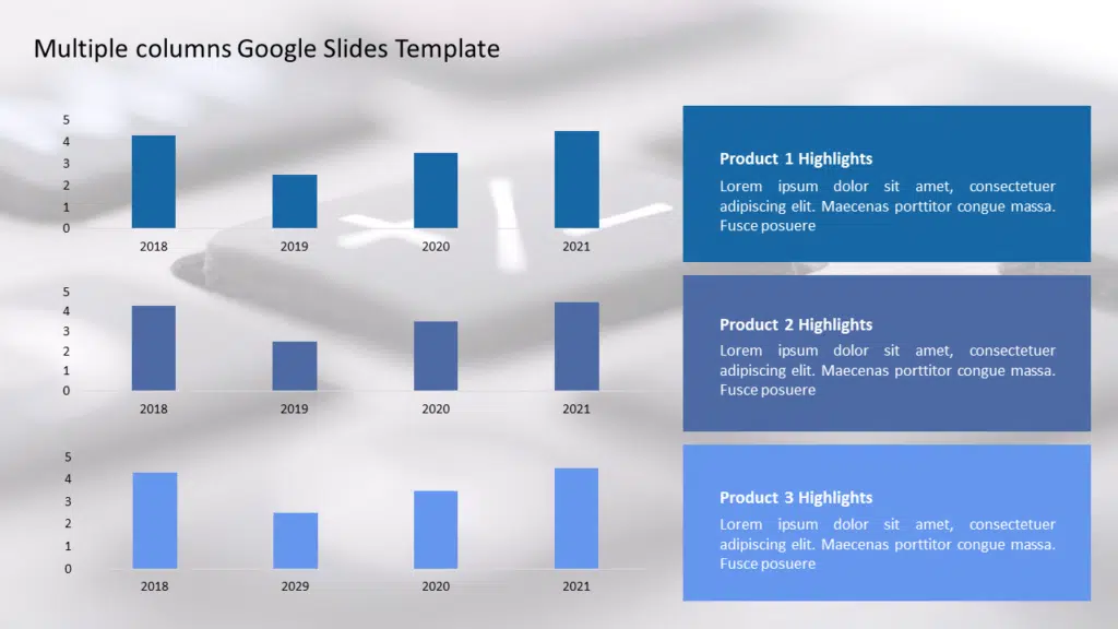 Multiple Column Google Slides Template