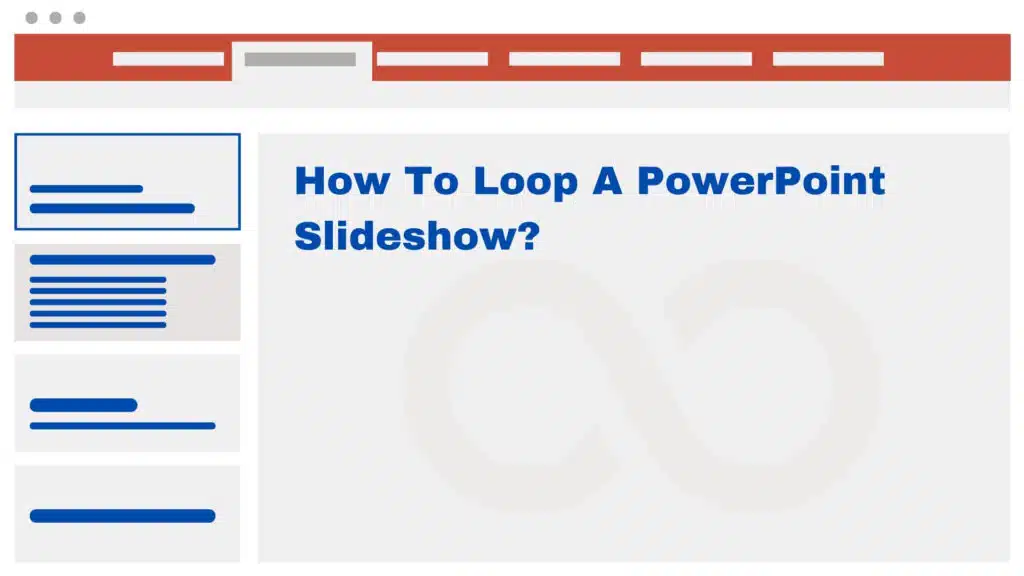 Image shows How To Loop A PowerPoint Slideshow