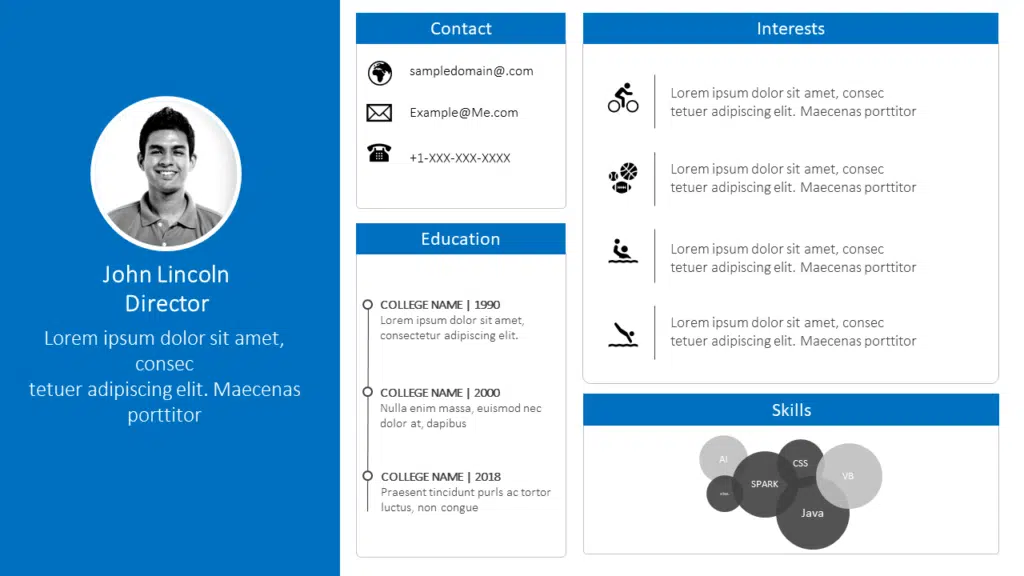 Shows Resume Template