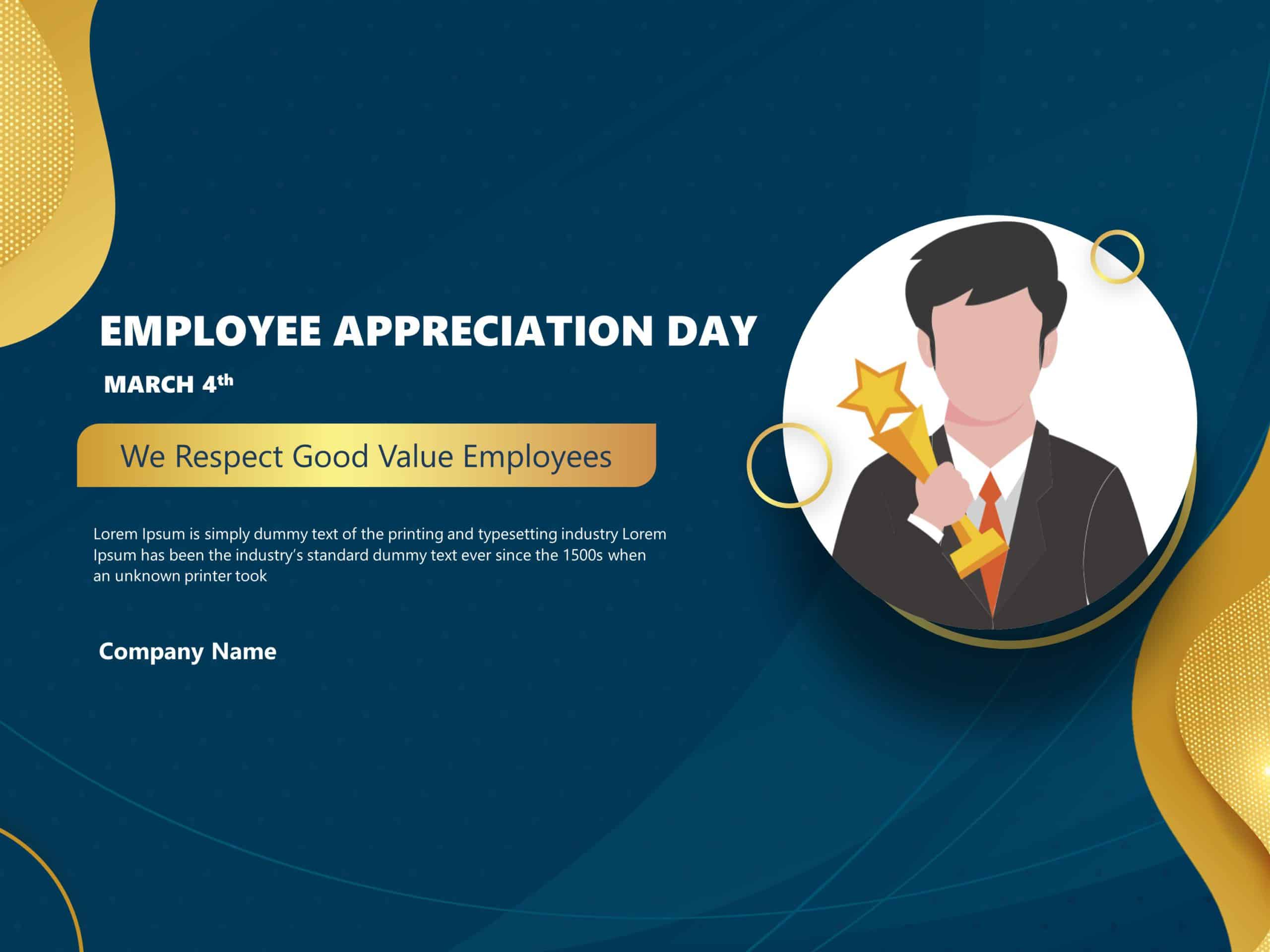 National Employee Appreciation Day PowerPoint Template & Google Slides Theme