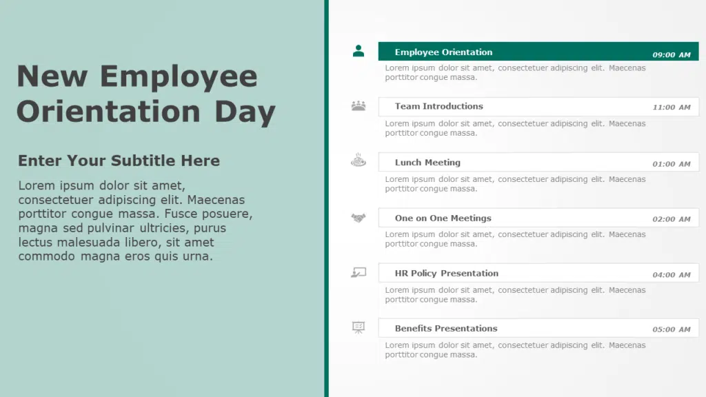 What is a New Employee Orientation Agenda Template