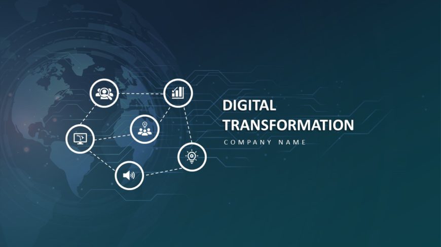 Animated Digital Transformation Background 01