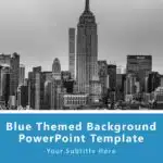 Blue Themed Background PowerPoint Template & Google Slides Theme