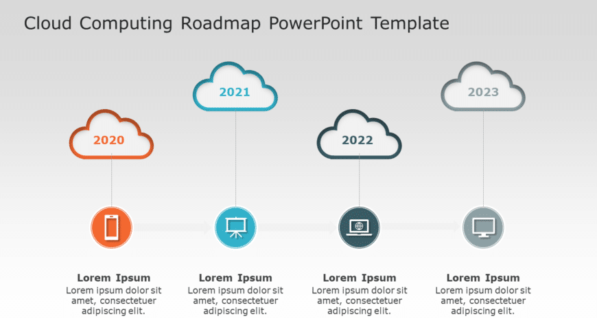 Cloud Computing Roadmap PowerPoint & Google Slides Template