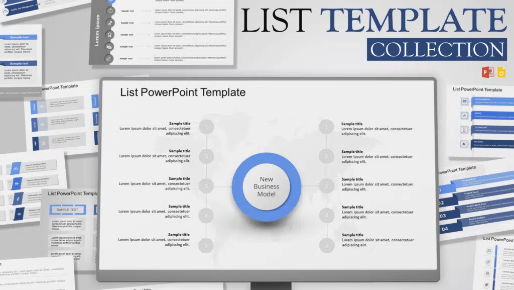 List PowerPoint Template Collection