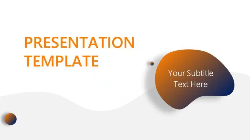 Orange Background PowerPoint Template