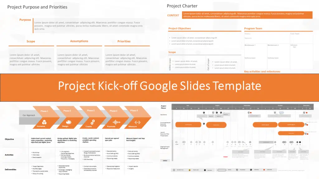 google slides presentation layout ideas Shows Project Kick-off Google Slides Template