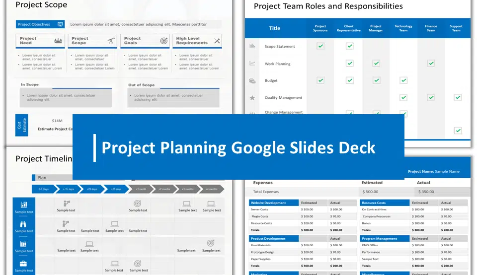 Shows Project Planning Deck