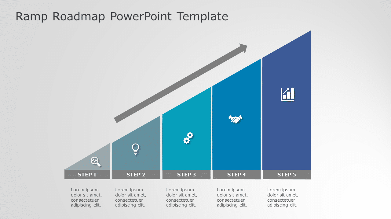 Project Resource Ramping Model Ramp Roadmap PowerPoint & Google Slides Template 01