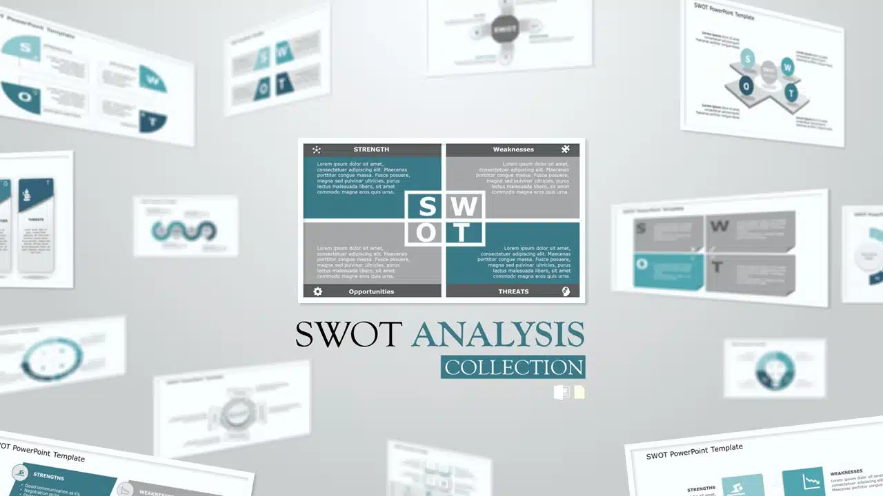 SWOT Analysis Templates Collection for PowerPoint & Google Slides Theme