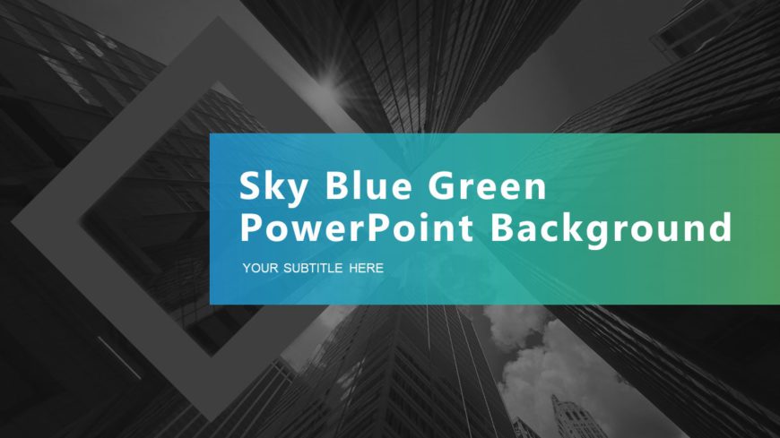 Sky Blue Green PowerPoint Background
