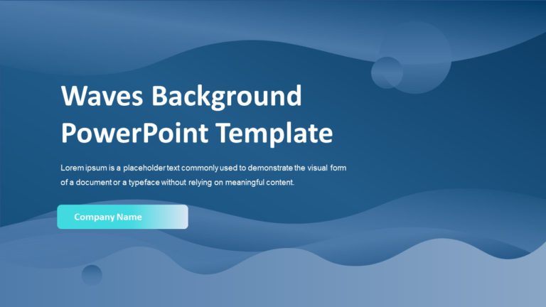 Waves Background PowerPoint Template
