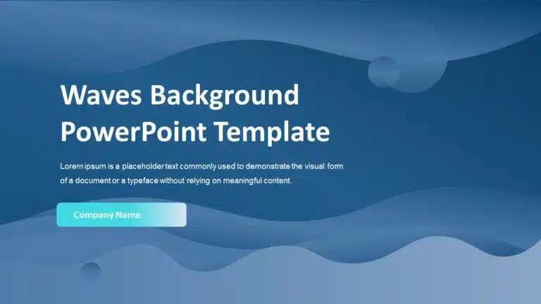 Waves Background PowerPoint Template