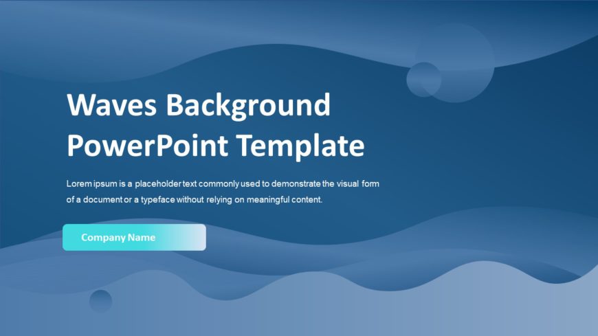 Waves Background PowerPoint Template