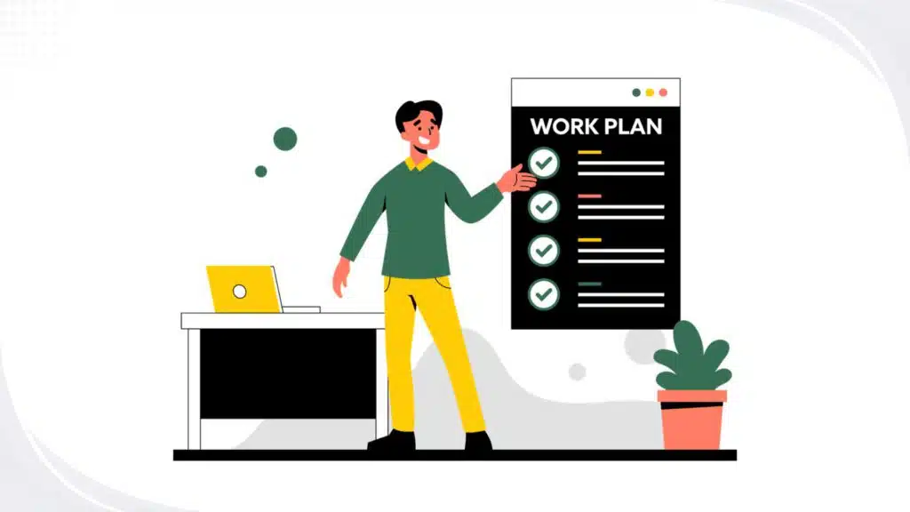 Shows what is a work plan