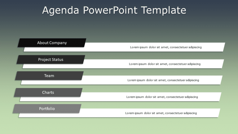 Agenda PowerPoint & Google Slides Template 17 Theme