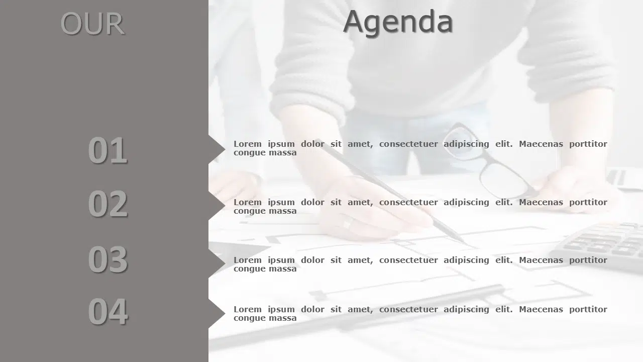 Agenda 18 PowerPoint Template & Google Slides Theme