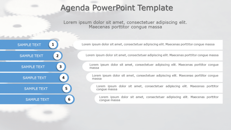 Agenda PPT Template 19 & Google Slides Theme