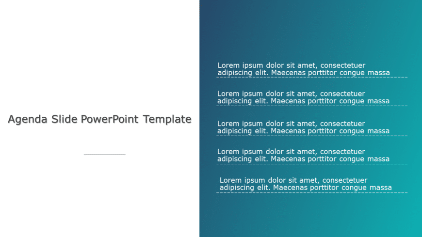 Agenda Slide Template for PowerPoint & Google Slides 10