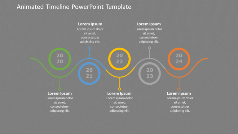 Animated Timeline Template for MS PowerPoint & Google Slides 04 Theme