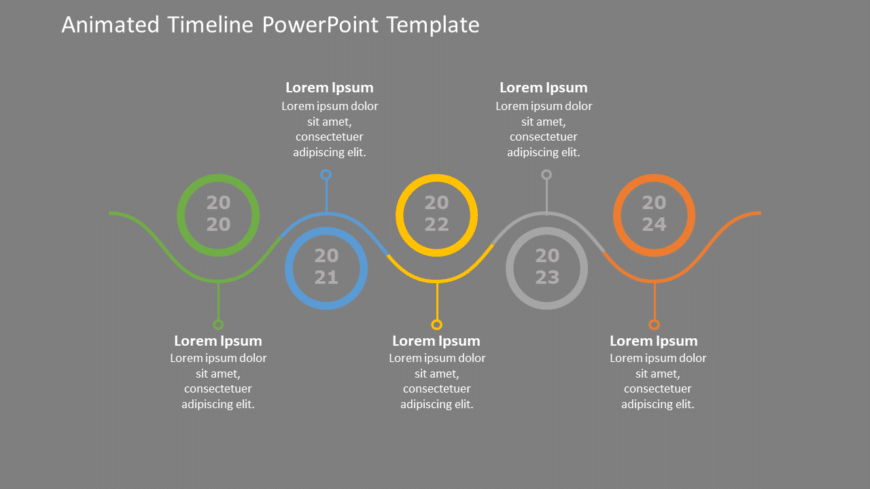 Animated Timeline Template for MS PowerPoint & Google Slides 04