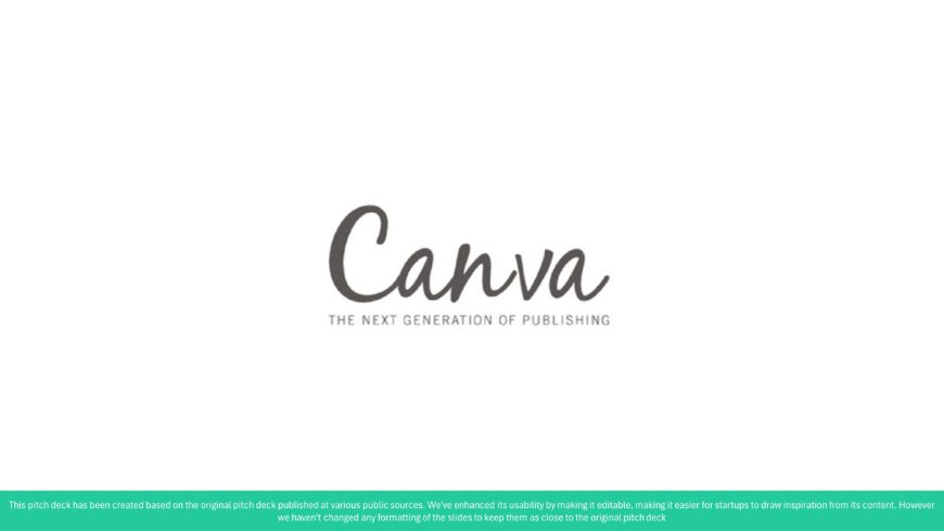 Canva Seed Pitch Deck