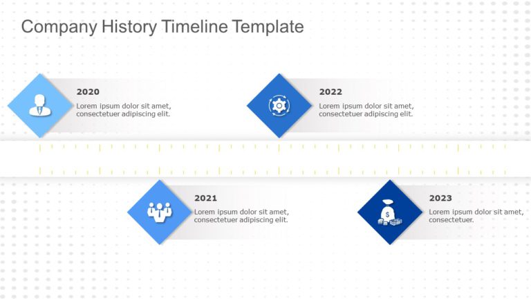 Company History Timeline Template for PowerPoint and Google Slides Theme