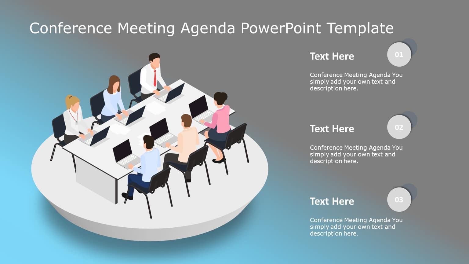 Conference Meeting Agenda PowerPoint Template & Google Slides Theme