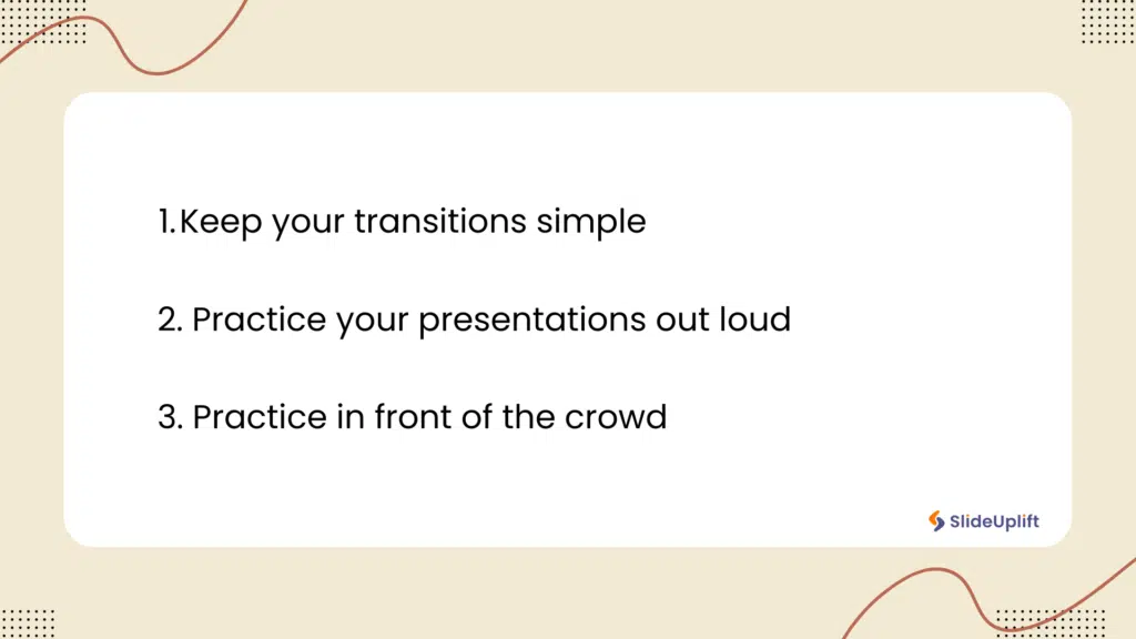 Delivery Tips for presentations
