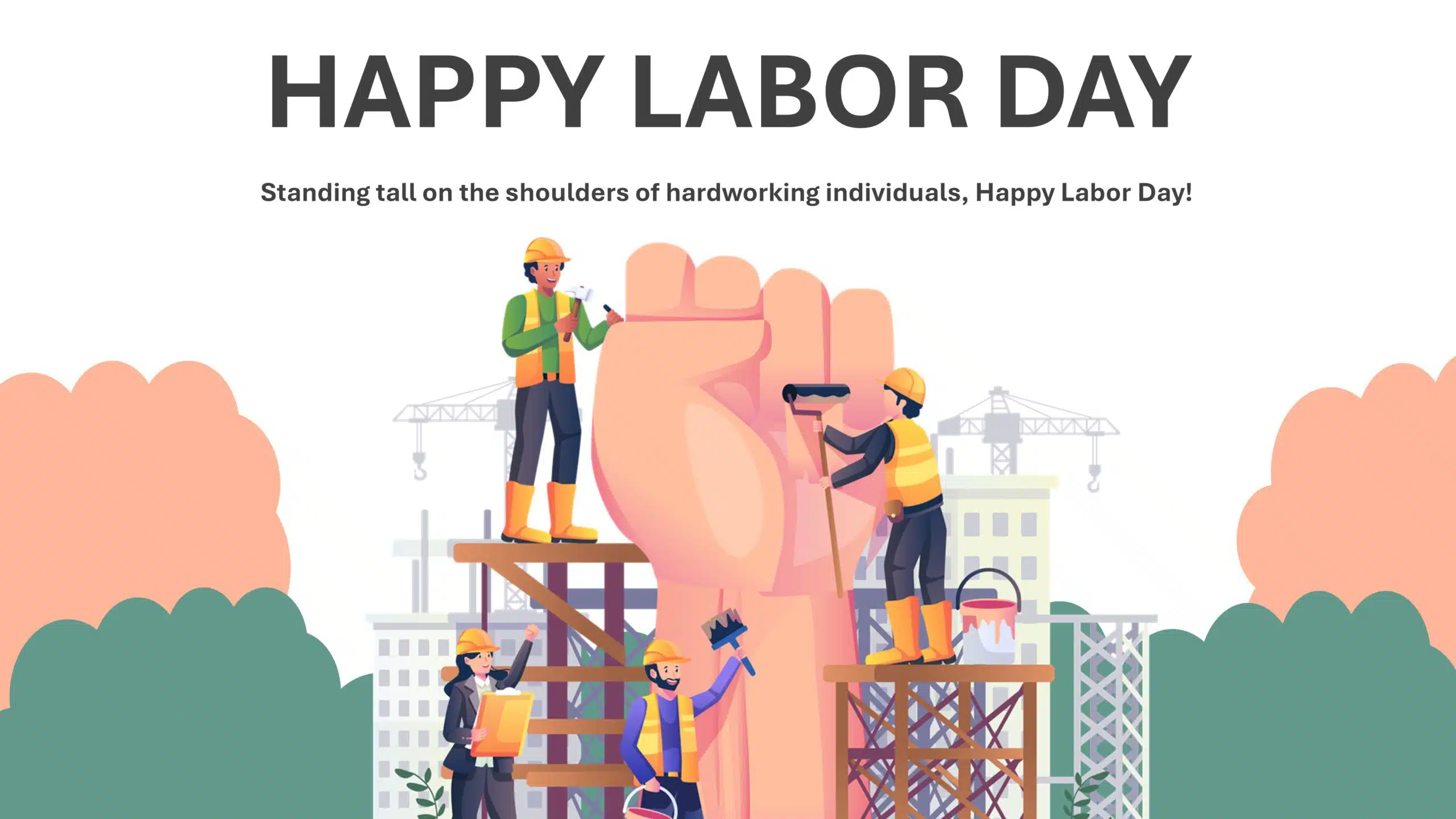 Happy Labor Day Message Template & Google Slides Theme