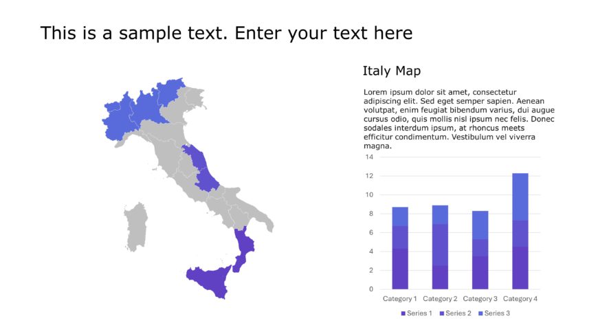 Italy Map PowerPoint Template 2