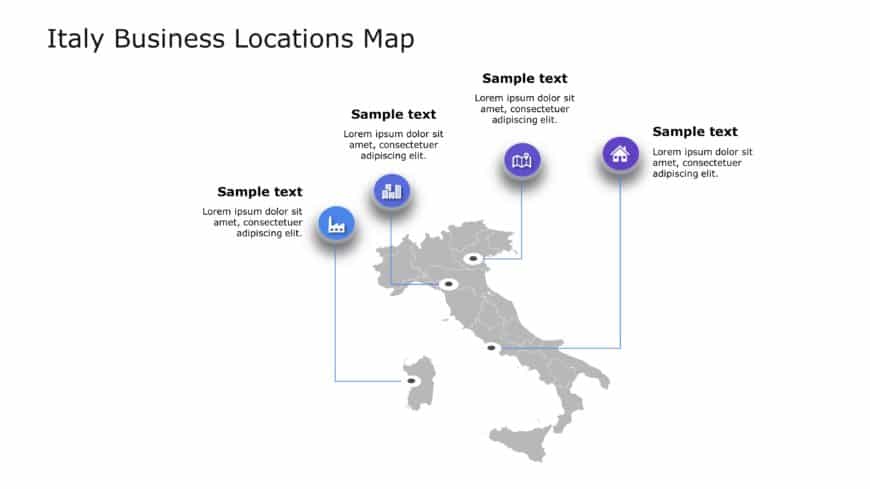 Italy Map PowerPoint Template 3