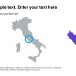 Italy Map PowerPoint Template 4 & Google Slides Theme