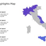 Italy Map PowerPoint Template 5 & Google Slides Theme